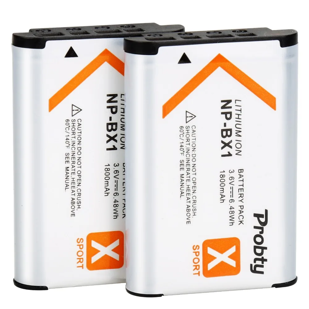 Фото Для SONY NP-BX1 npbx1 np bx1 Аккумулятор для Sony FDR-X3000R RX100 M7 M6 AS300 HX400 HX60 WX350 AS300V ZV-1 №2