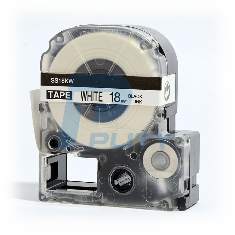 1 шт. kingroad SS18KW LC-5TBW 18 мм совместимый для Epson& King JIM черный на белом этикетке ленты для принтеров этикеток