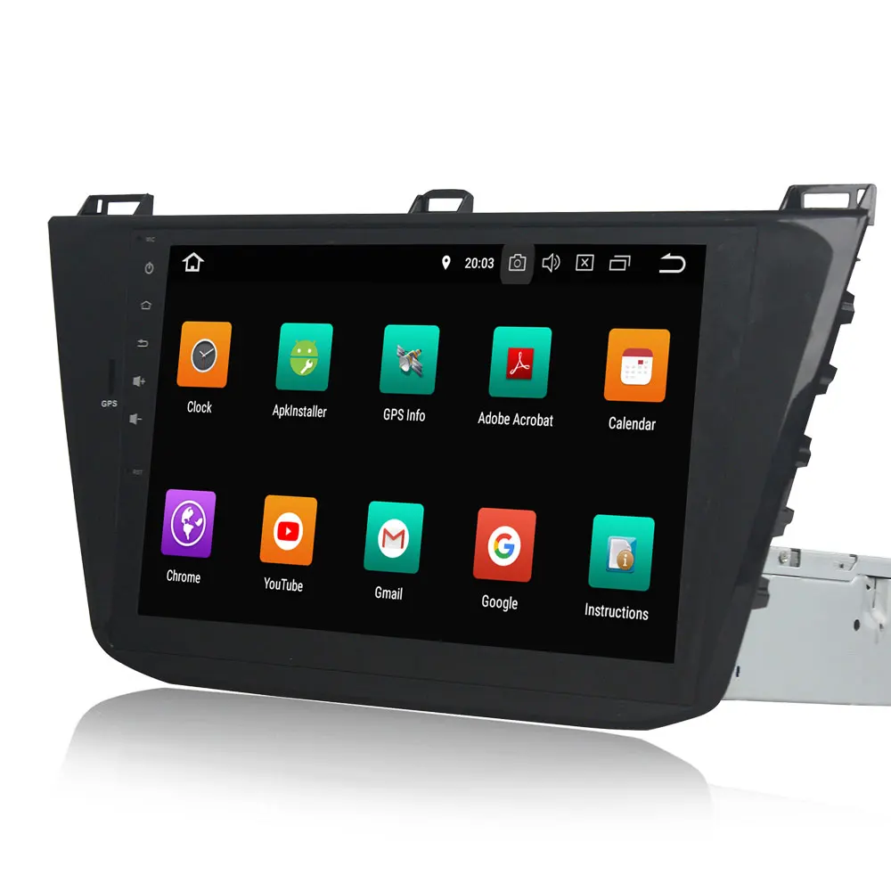 Sale Octa core Android 8.0/Quad Core Android 8.1 car dvd player for Volkswagen VW Tiguan 2015 2016 2017 2018 Car Radio Bluetooth GPS 2