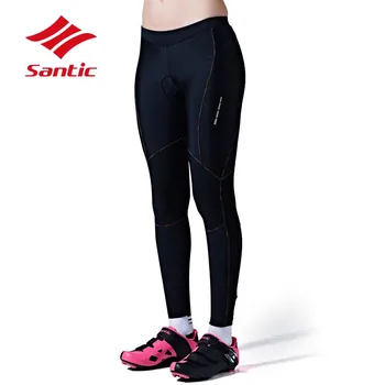 

Santic Cycling Pants Women Spring Summer 2018 Cycling Tights Trouser Downhill Bicycle Pants Quick Dry Pantalones Ciclismo Mujer