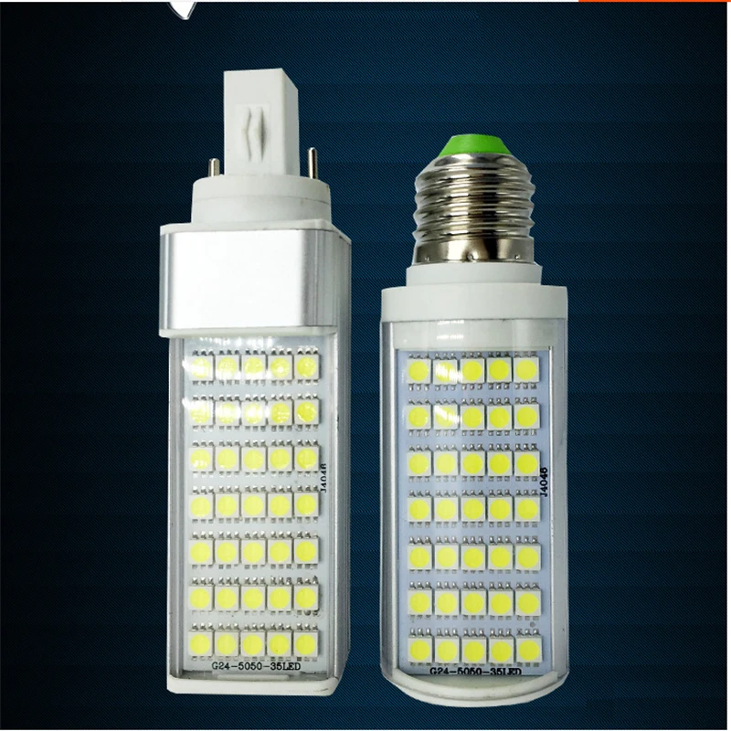 5W 25PCS 5050 LED E27/G24 12 V/24 V/36 V 85 265Vac led лампа кукурузы 124mm горизонтальная для стола