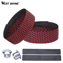 WEST BIKING Bicycle Handlebar Tape Anti-Slip Durable Road Bike Grip Tapes Fixed Gear Belt Straps Shockproof Bike Handlebar Tape