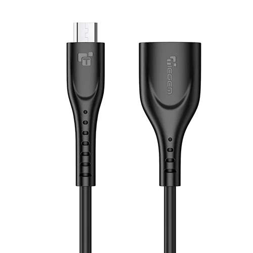 Tiegem Micro USB OTG кабель адаптер для Xiaomi Redmi Note 5 Micro USB разъем для samsung S6 планшет Android USB 2,0 OTG адаптер - Цвет: Черный