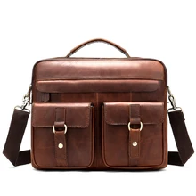 Роскошный мужской портфель для работы/офиса, сумки для мужчин из натуральной кожи, сумка-мессенджер для ноутбука, кожаный деловой портфель, сумка для документов для мужчин t
