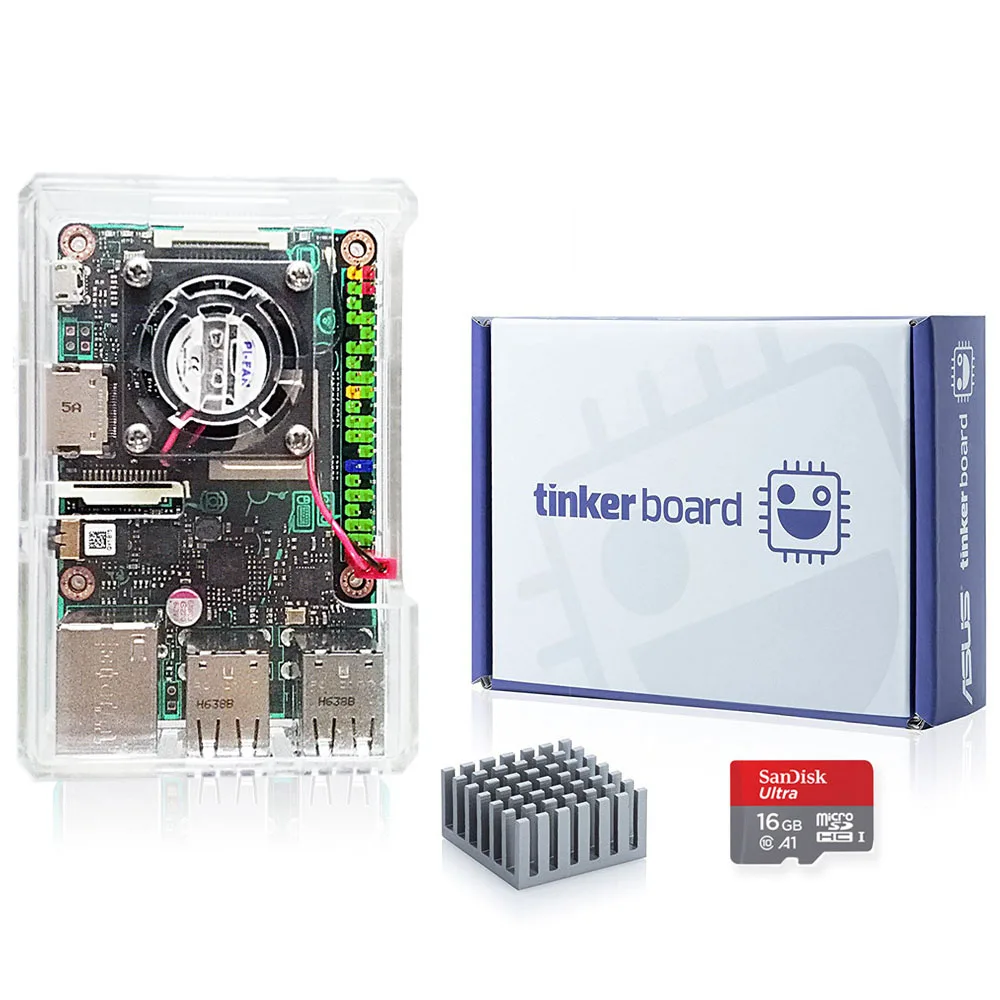 Плата ASUS SBC Tinker RK3288 SoC 1,8 GHz quad core cpu, 600MHz Mali-T764 GPU, 2GB LPDDR3 Thinker board/tinkerboard с tf-картой