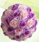 1"(25 см) Тиффани синий шелк целование искусственные розы цветы шар для свадьбы чай украшение для вечеринки; Рождество украшения - Цвет: As picture