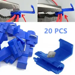 20 шт. шотландский замок быстрого соединения 14-16awg провода разъемы терминалы обжимные электрические аксессуары