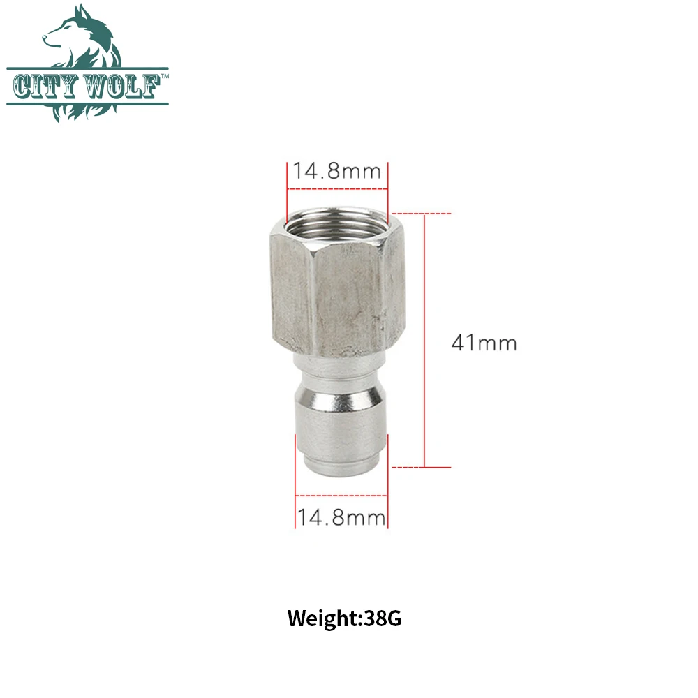 Мойка высокого давления G3/8 из Нержавеющей Стали Быстросъемный мужской и женский набор соединителей City Wolf аксессуары для мойки автомобиля