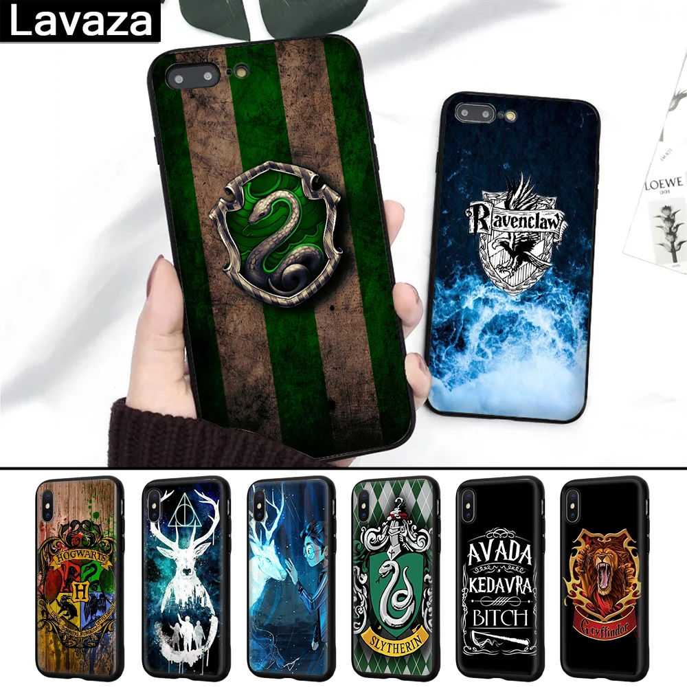 

Lavaza Harry Potter always Slytherin School Silicone Case for iPhone 5 5S 6 6S 7 8 Plus X XR XS Max