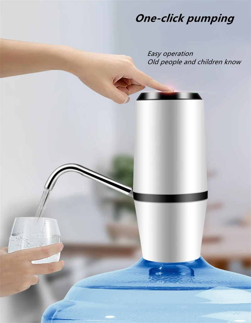 Dailywater Dispensador De Agua Automatico Настольный мини-usb заряженный двойной мотор Быстрый Насос диспенсер для воды для холодной бутылки для воды