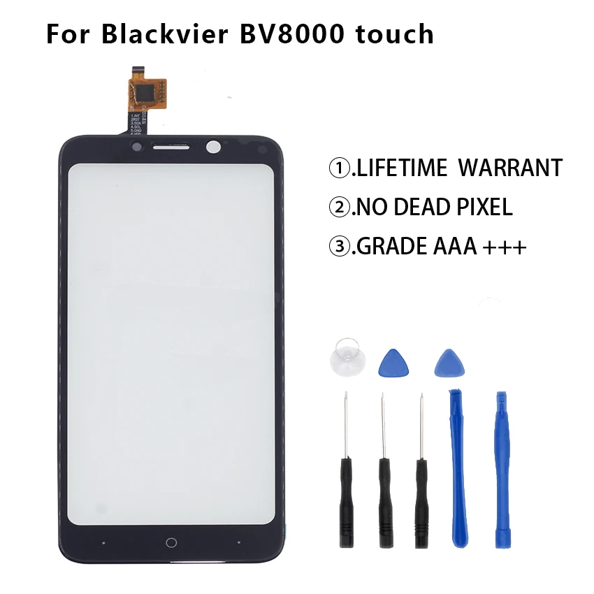 

5.0 For Blackview BV8000 Touch Screen Lens Sensor Digitizer Panel Screen Protector Free Tools
