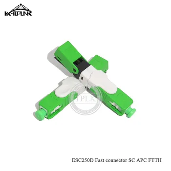 

100pcs FTTH ESC250D SC APC Optical fiber quick connector SC APC Single-Mode Embedded type FTTH Fiber Optic Fast Connector