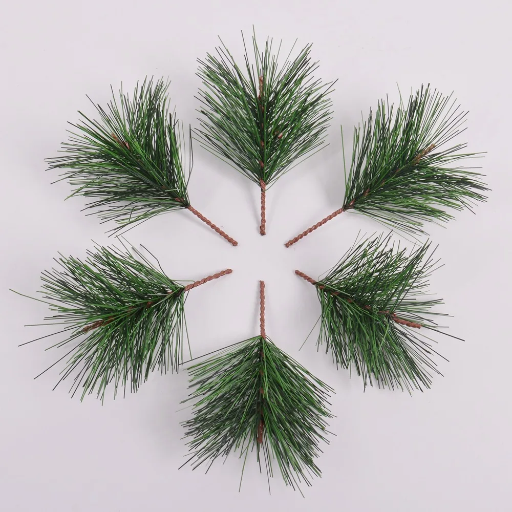 Christmas Tree Decoration Fake Plant Pine Needles Artificial Flower Branch 