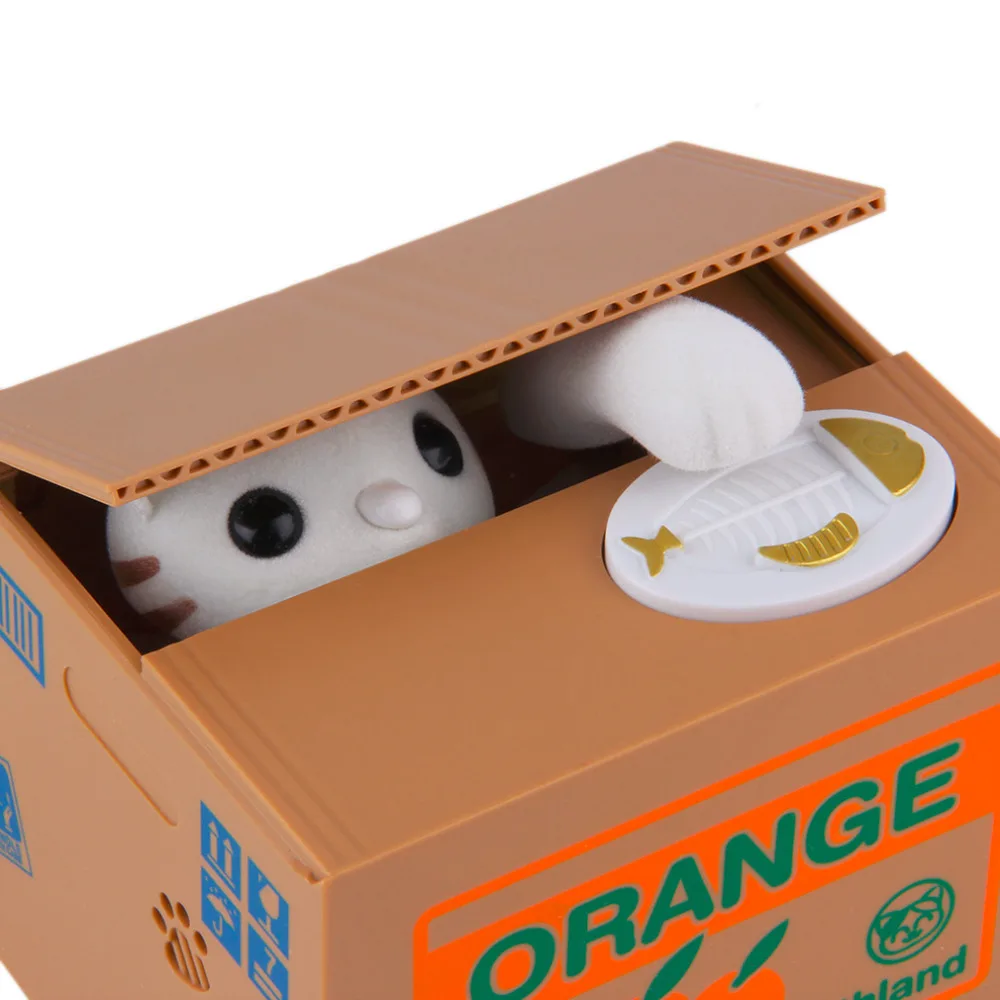 Buy Piggy Bank Cat Steal Money Coin Saving Box Pot