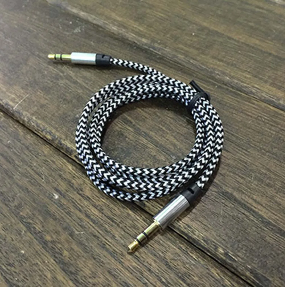 

1m Aux Cable 3.5mm to 3.5 mm Male to Male Jack Auto Car Audio Cable Gold Plug For MP3 Player Mobile Phone Speaker