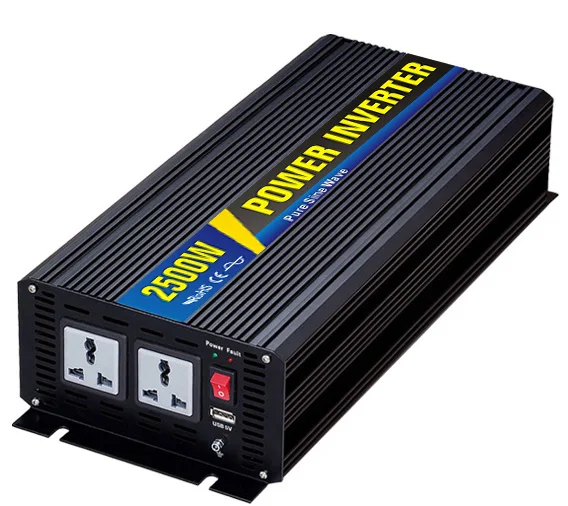 Buy DC AC 2500W Pure Sine Wave Inverter 12V To 220V