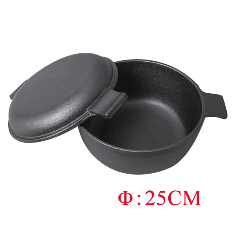 ZITING 25 см чугунные тушеные суповые горшки сковорода Multi function антипригарное без