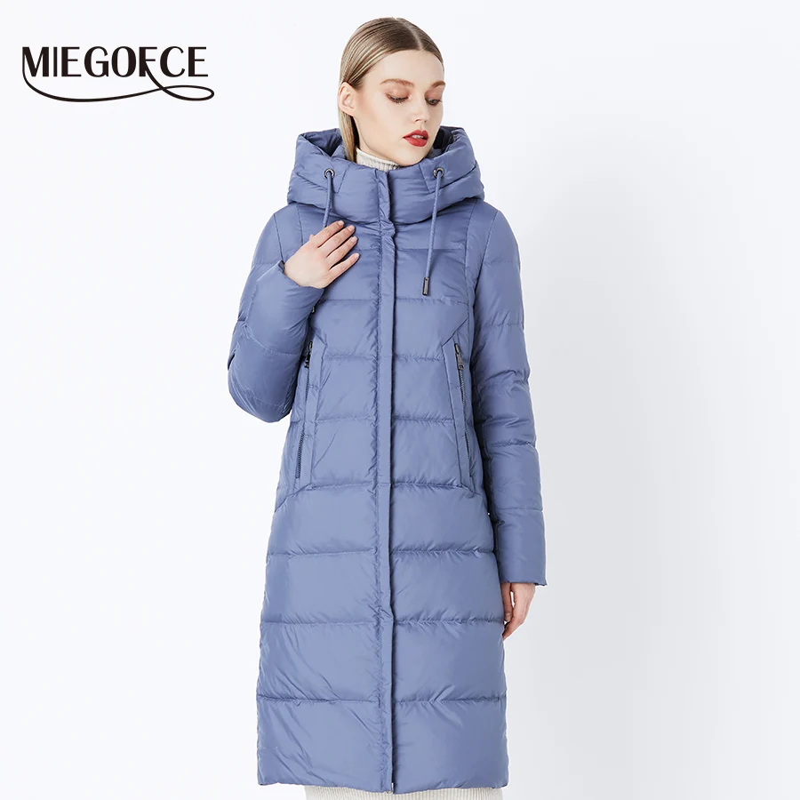 Goede Miegofce 2019 Winter Nieuwe Collectie Bio Pluis Hooded Vrouwen Winter Jas Parka Europese Stijl Warme Stijlvolle Vrouwen Winter jas