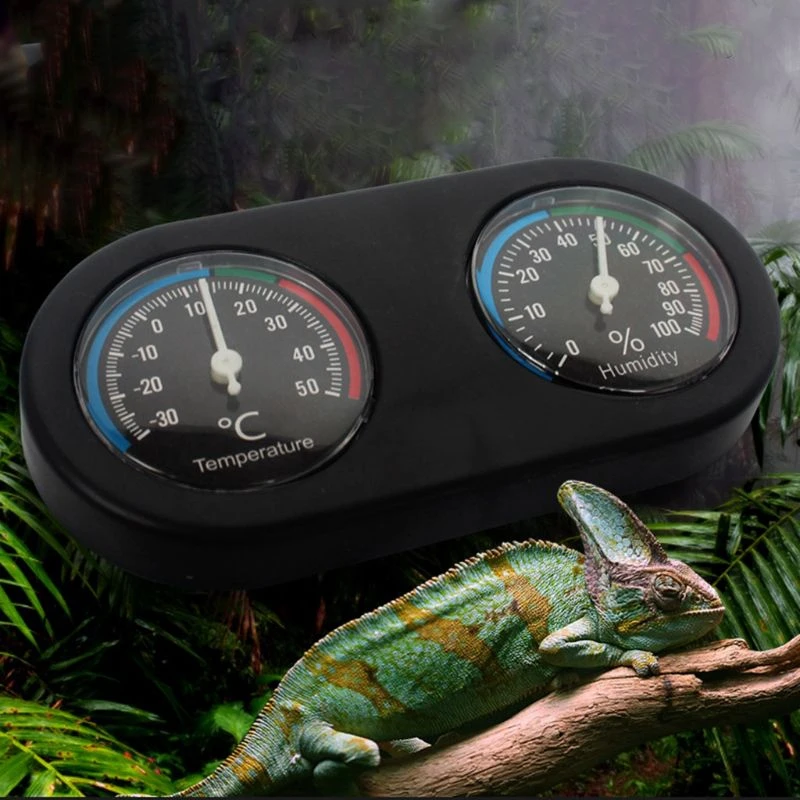 Резервуар для рептилий термометр гигрометр контроль температуры и влажности для вивариума террариума