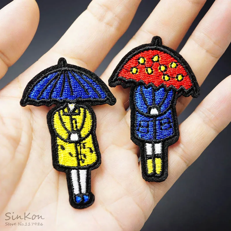

Lover Size:3.8x6.0cm Iron On Patch Sewing On Embroidered Applique Fabric for Jacket Badge Clothes Stickers