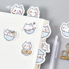 1 шт. Миска для кошек Kawaii Papeleria путешественники закладки и журналы мини-Ежедневники школьный журнал принадлежности канцелярские принадлежности Papelaria