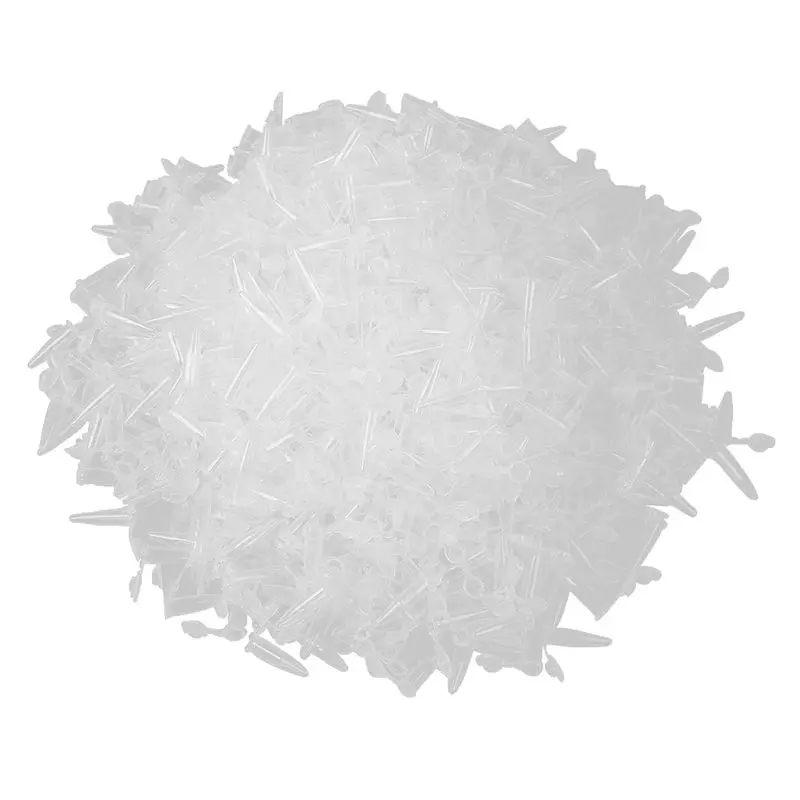 1000 шт. лабораторная прозрачная белая маркировочная печатная пластиковая центрифужная трубка 0,5 мл