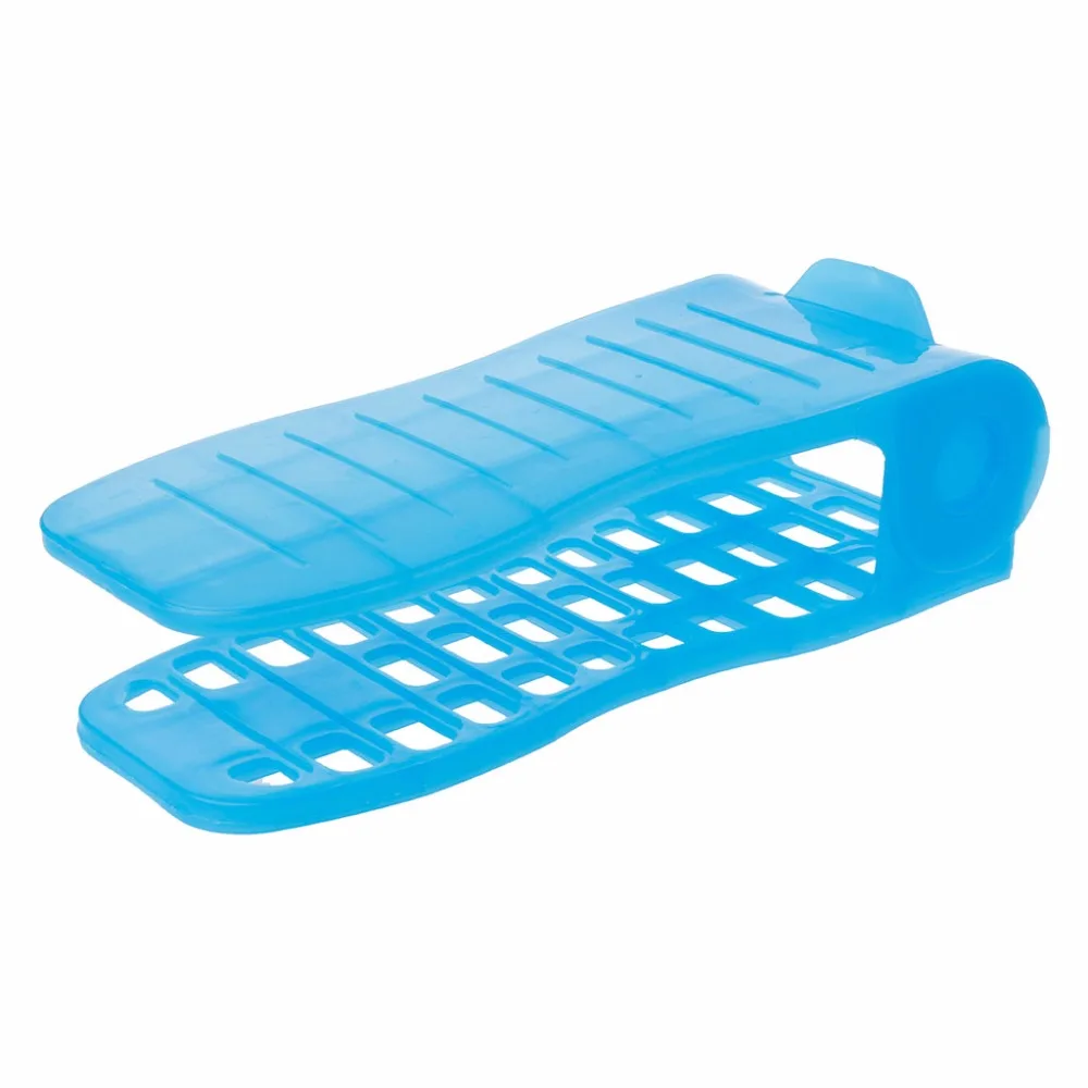 2Pcs/Set Cute Home Shoes Base Space Saver Adjustable Double Layer Shoes Rack Storage Shelf