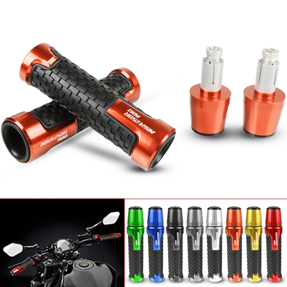 

CNC Aluminum Motorbikes Moto Handlebar Hand Grips and Grips Ends Weights Silder Plugs For Honda NSR250PGM3 NSR250 PGM3 All years
