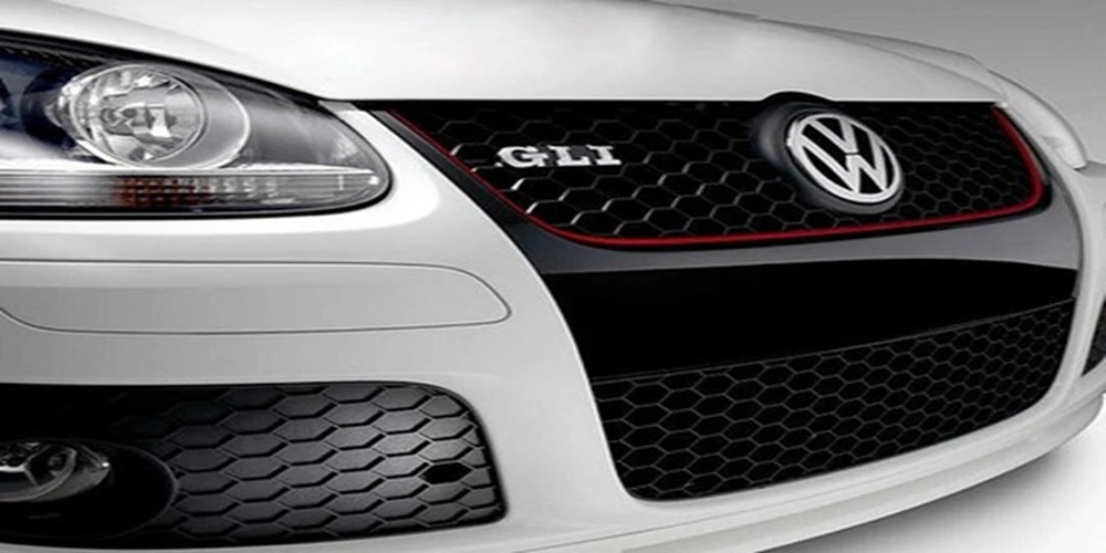 

MONTFORD ABS Material Grille Modify Front Grilles Shiny Front Center Mesh Grills Fit For Volkswagen Golf MK5 GTI 2005 2006 2007