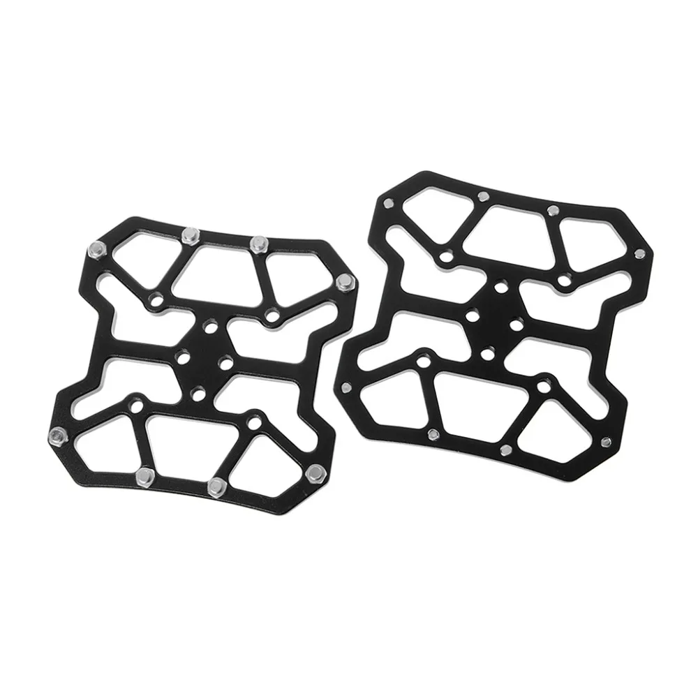 

QILEJVS 2pcs Bicycle Pedal Aluminum Alloy Flat Platform Adapter Conversion Universal Compatible MTB Road Bike Parts Accessories