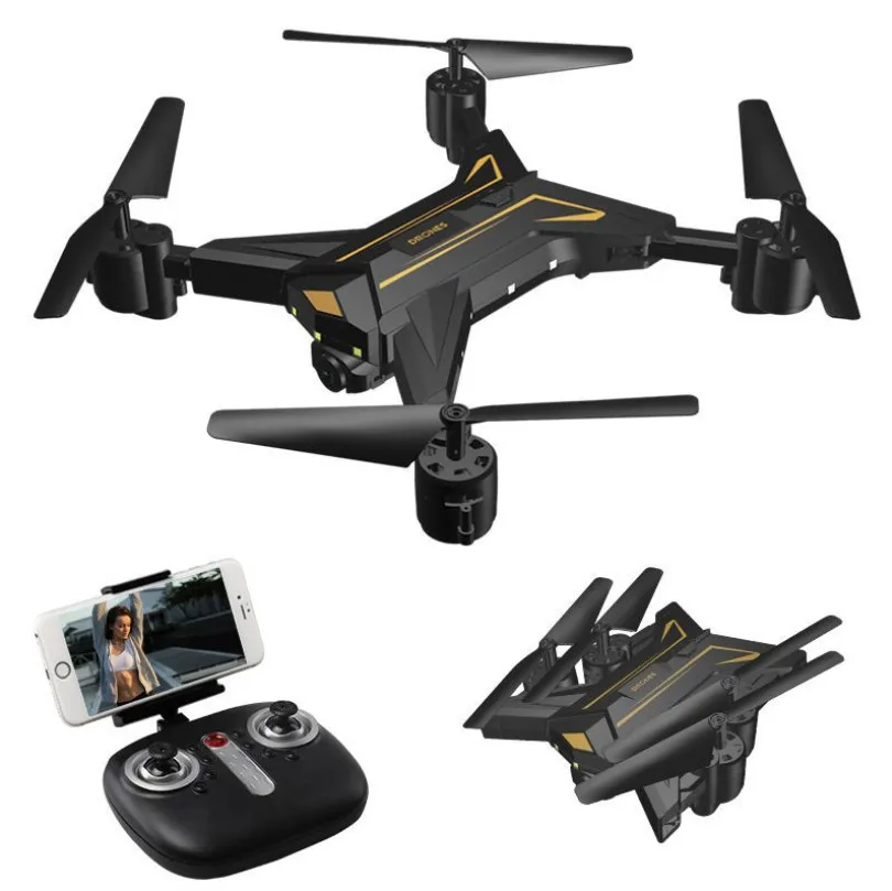 

Mini RC helicopter with folding drone with wifi camera toys for children gift adult