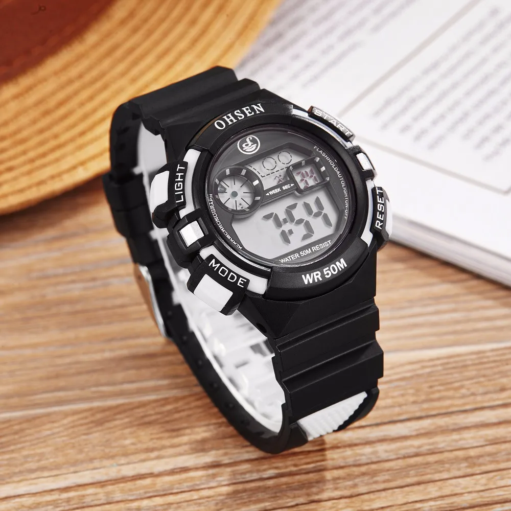 Известный бренд OHSEN маленькие детские часы для мальчиков часы детские наручные часы кварцевые спортивные часы для детей сюрприз подарки