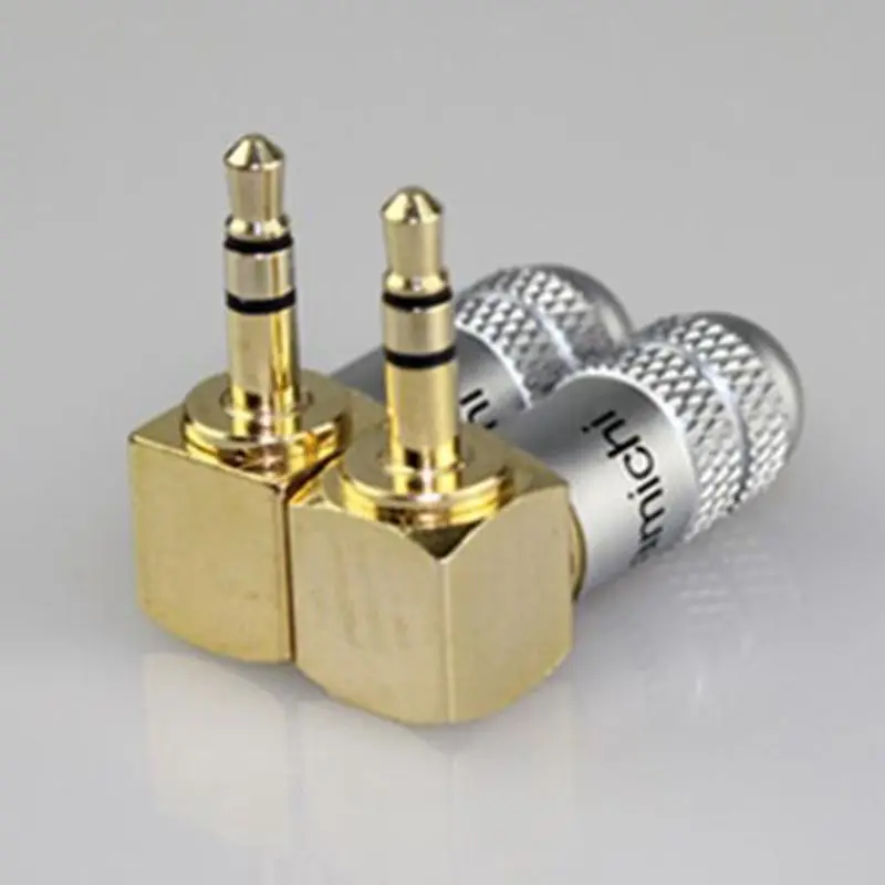 

6pcs copper 3.5mm Stereo 90 Degree Plug right Angle Plug audio Jack Solder connector