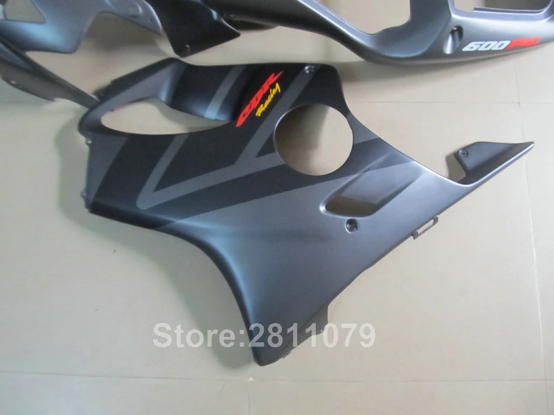 Новинка; Лидер продаж мотоциклетный вставной обтекатель комплект для Honda CBR600 F4I 01 02 03 матовые черные обтекатели комплект CBR600RR F4I 2001-2003 HU51