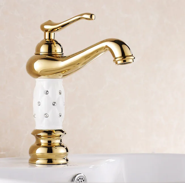 الذهب الأبيض والأسود الماس فانوس النحاس الحمام الغرور بالوعة/حوض رافعة/batedeira torneira صنبور خلاط صنبور (HJ-815K)