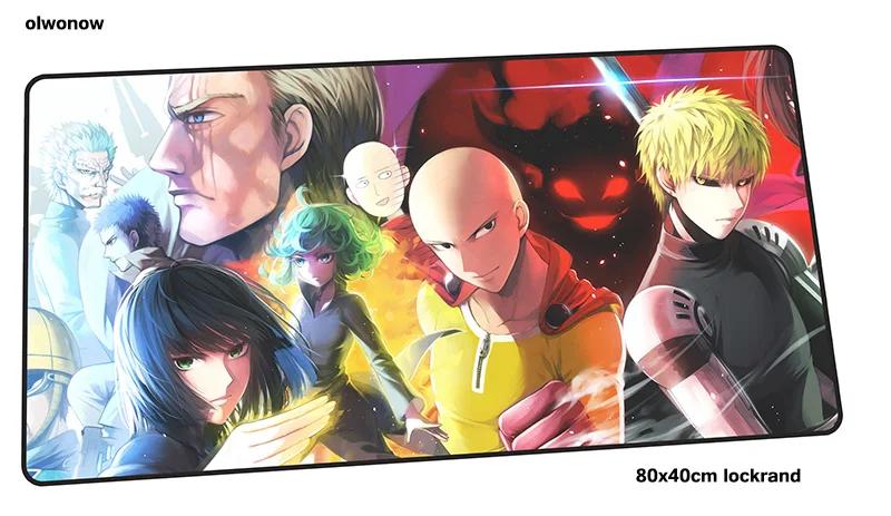 Коврик для мыши ONE PUNCH-MAN 80x40 см, толстые коврики для мыши, лучший игровой коврик для мыши для геймера, персонализированные коврики для мыши, клавиатура, ПК, коврик - Цвет: Size 800x400x2mm