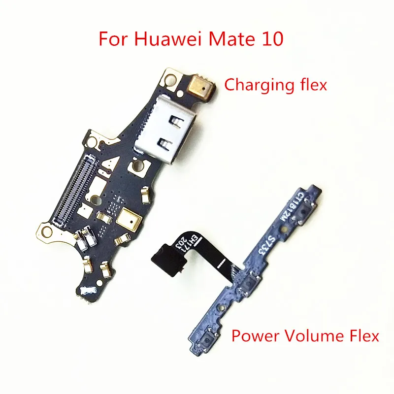 

Power Volume Side Button Flex Cable USB Charging Port Dock Connector Board Flex Cable for Huawei Mate 10 Mate10