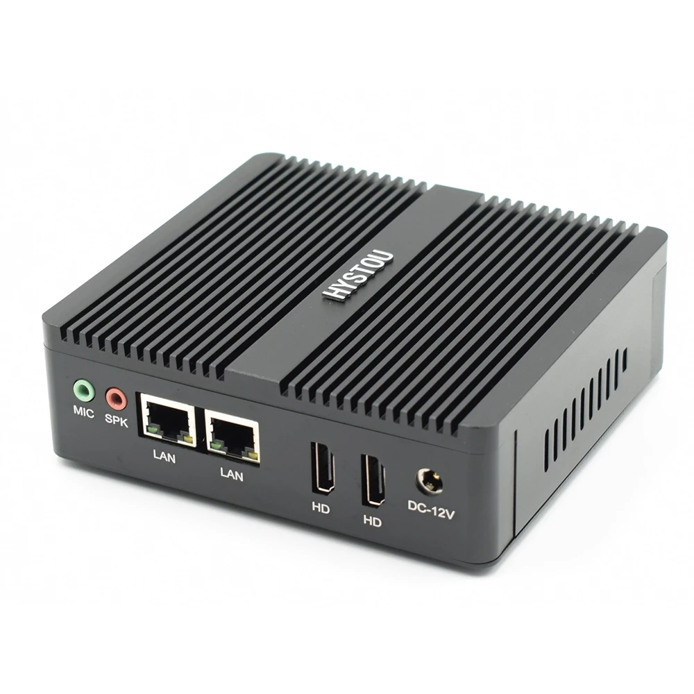 2 LAN Minipc четырехъядерный процессор Celeron N3160 Мини ПК Windows 10 Linux PFsense маршрутизатор