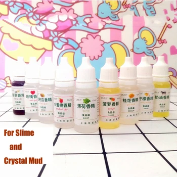 

10ML Bottled Fruit Flavor DIY Slime Sweet DIY Fruit Flower Flavor Slime Perfume Safe Aroma Solution Clay Slime Accessories