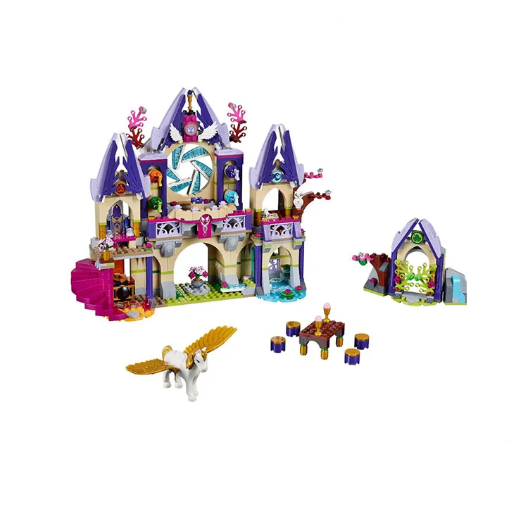 

817PCS Skyra's Mysterious Sky Castle Elves Superhero Building Bricks Blocks Toys for Girls Kids Compatible legoing 41078