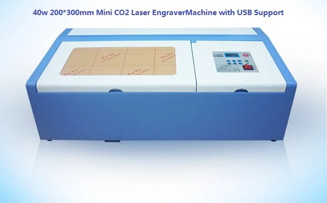 Бесплатная доставка 40 Вт 300x200 мм настольный co2 мини Лазерный Гравер CNC режущий