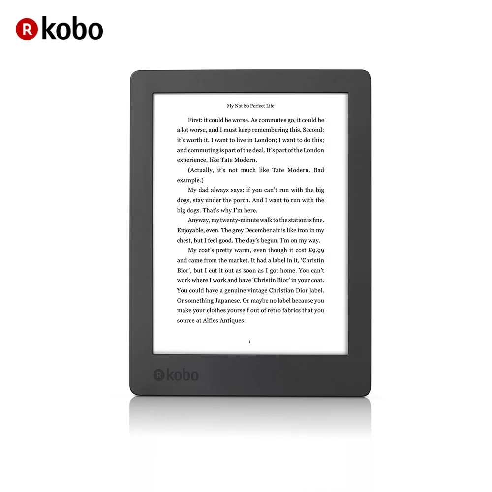 

eReader Kobo Aura H2O 2nd Edition 6.8" Touch Waterproof Ebook reader 8GB WiFi High-Resolution Display 1440 x 1080 pixels