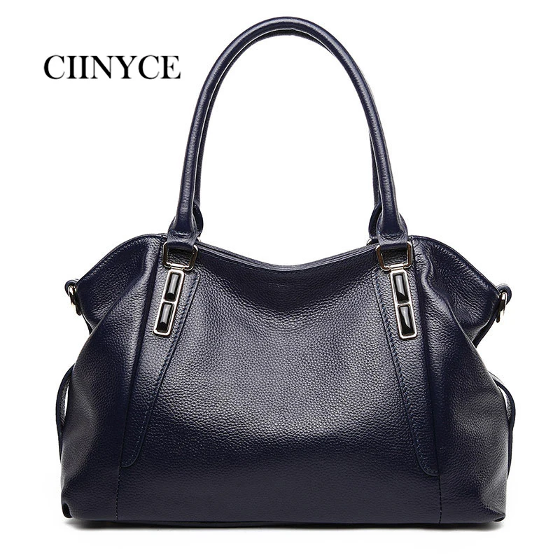 

Brand Women Genuine Leather Shoulder Bags Causal Vintage Soft Cowhide Skin Handbag Large Shopping StaLiner Bag High Quality