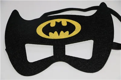 Супергерой мультфильм макияж вечерние фетровые маски Косплей Супермен Бэтмен человек паук Халк Железный принцесса Хэллоуин маска для вечеринки по случаю Дня Рождения - Цвет: as the pics