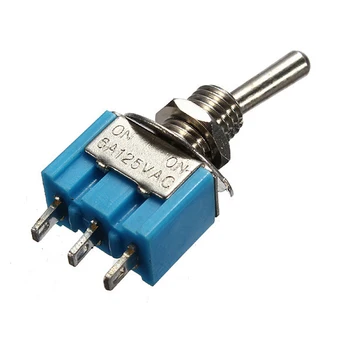 

Free Shipping 20 pcs a Lot MTS-102 6A 125VAC/3A 250VAC Miniature Toggle Switch Mini Switch Lever Switch 3 Pin ON/ON