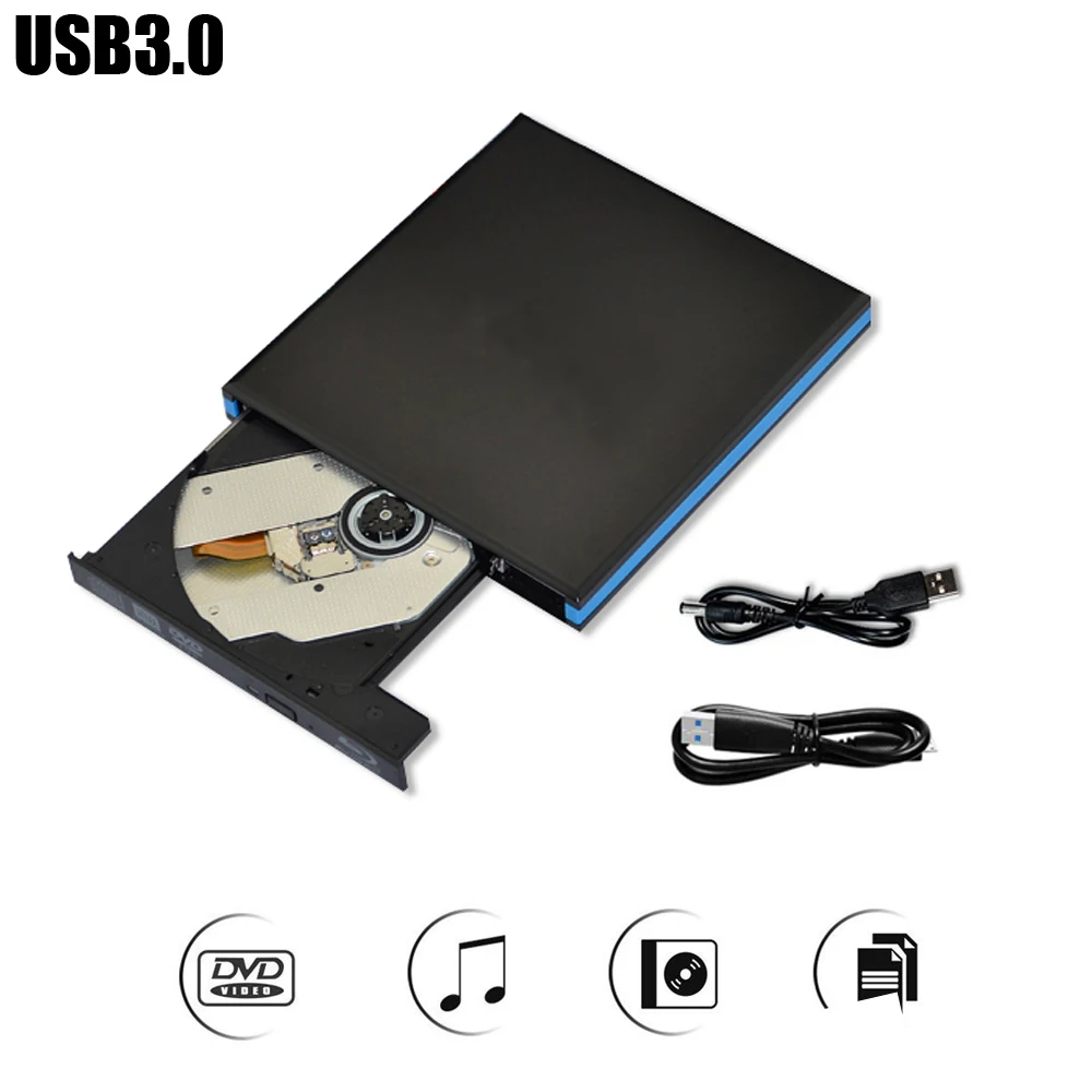 Buy Compact Size Slim External USB 3.0 Laptop PC Drive DVD RW CD Writer Burner