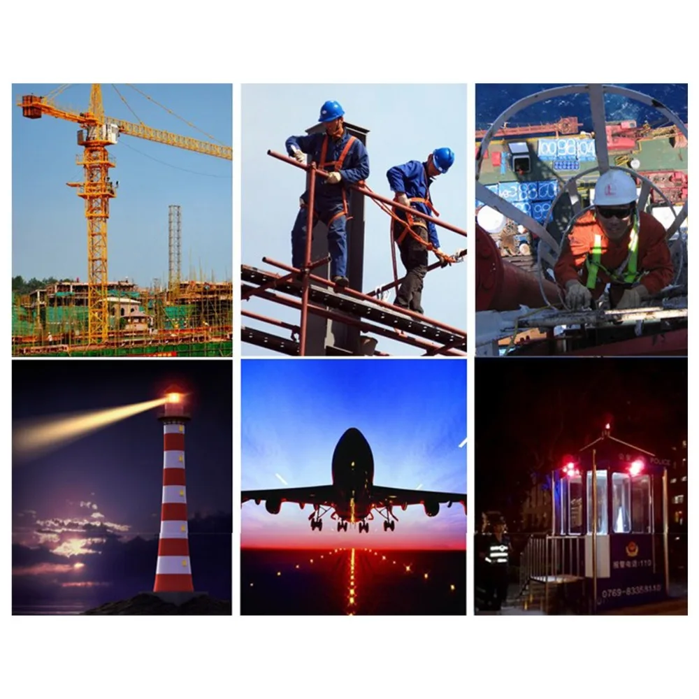  Solar Powered Traffic Warning Light Safety Signal Cone Beacon Alarm Lamp tower Hanging light Indust - 32878328628