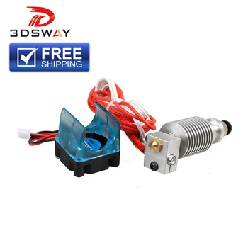 

Free Shipping 3DSWAY 3D Printer Parts e3d V6 Hotend Kit J-head HotEnd with Cooling Fan Bracket for 0.4mm/1.75mm Bowden Extruder