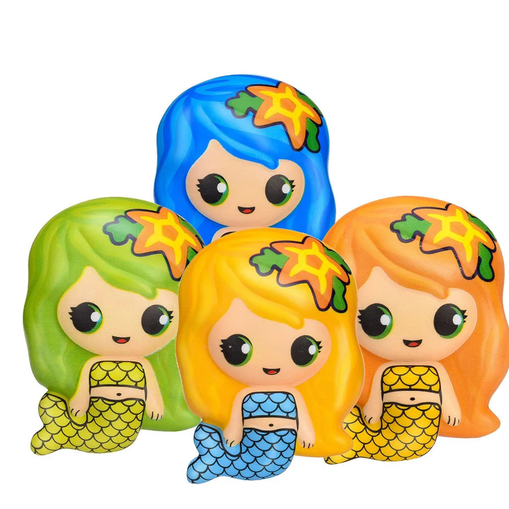 Toys For Children Cute Squishies Toy Kawaii Adorable Mermaid Toy Slow Rising Cream Scented Colorful Adult kids 4pcs Toys MAR1 Toys For Children Cute Squishies Toy Kawaii Adorable Mermaid Toy Slow Rising Cream Scented Colorful Adult kids 4pcs Toys MAR1