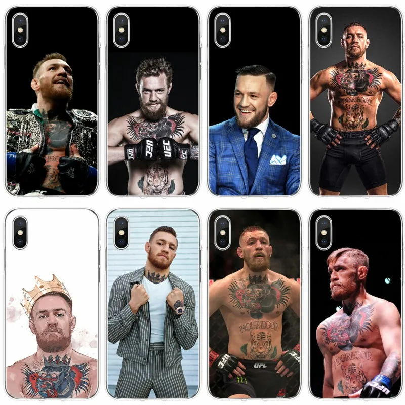 

Conor McGregor Phone Case For iPhone X XR XS MAX 8 7 6S 6 Soft Silicone Back Cover For iPhone 8 7 6 S Plus Case
